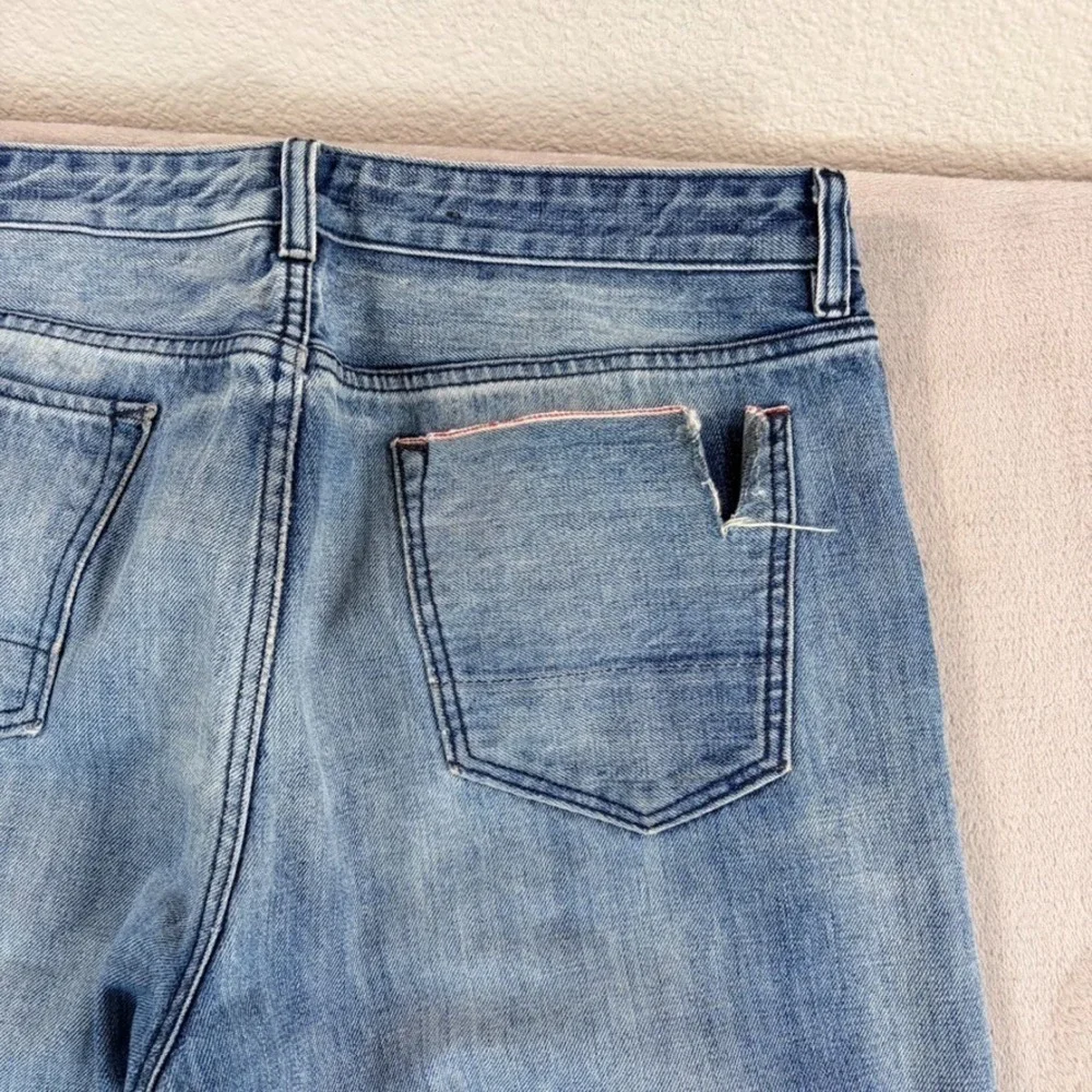 Banana Republic Premium‎ Patchwork Distressed Selvedge Jeans in Blue Men 34x34